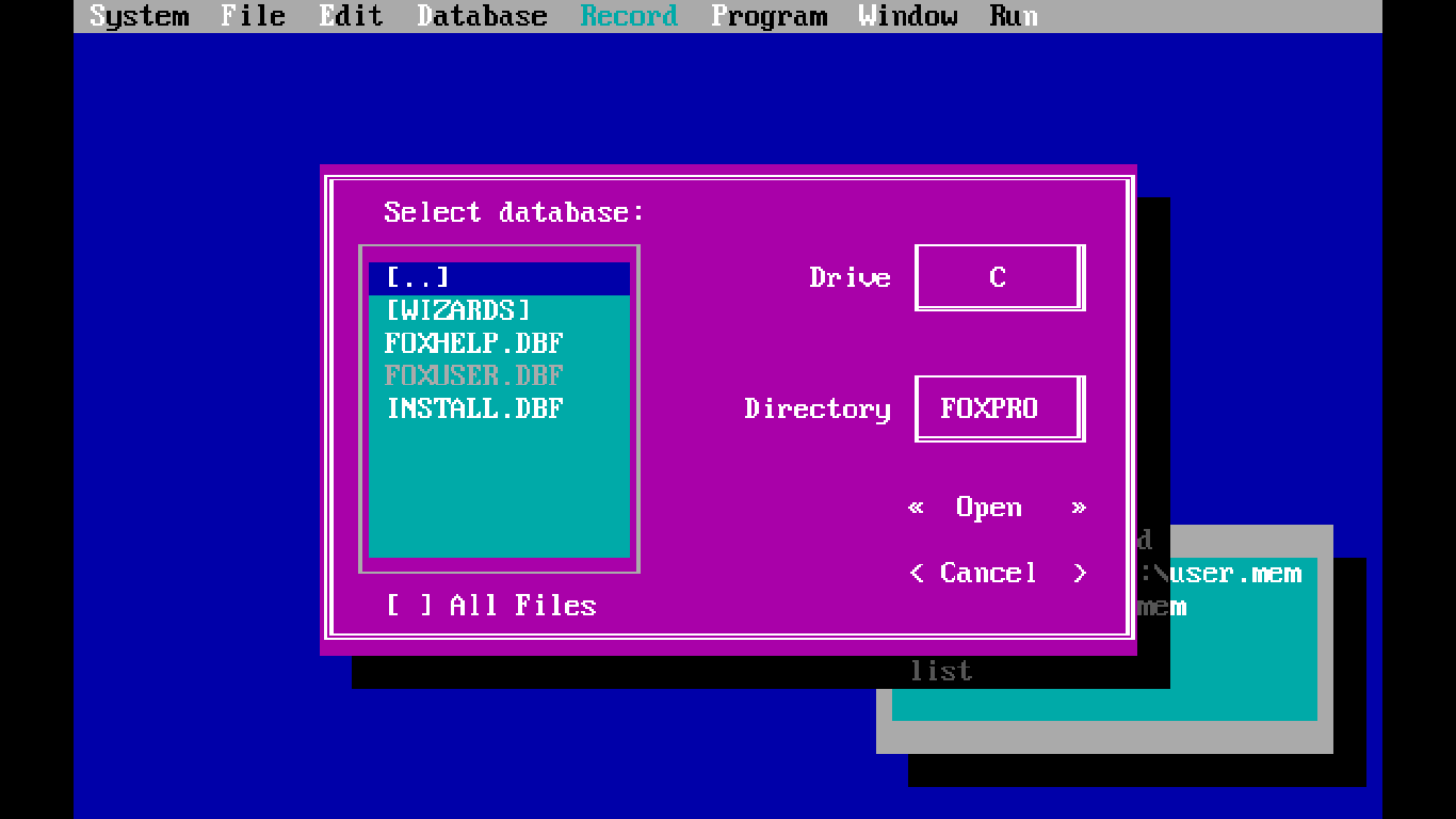 FoxPro 2.6